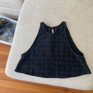American Apparel vintage grid crop top